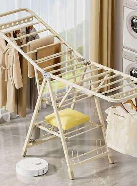 晾衣架落地折叠家用室内阳台婴儿凉挂衣架加厚粗晒衣服被子架其他