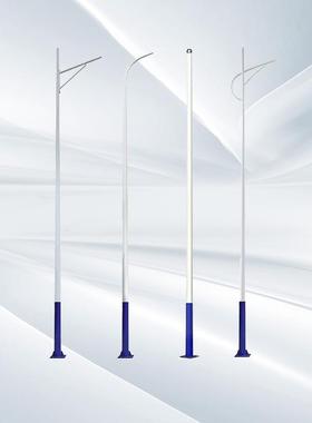 太阳能A字臂路灯3米3.5米4新农村双头小区庭院灯LED户外道路灯杆6