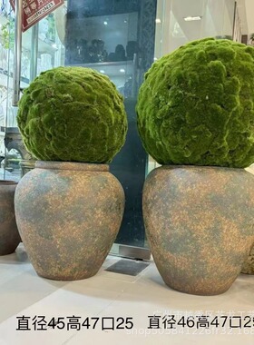 复古陶瓷新中式花瓶陶罐酒店别墅样板房民宿摆件花器装饰插花花盆