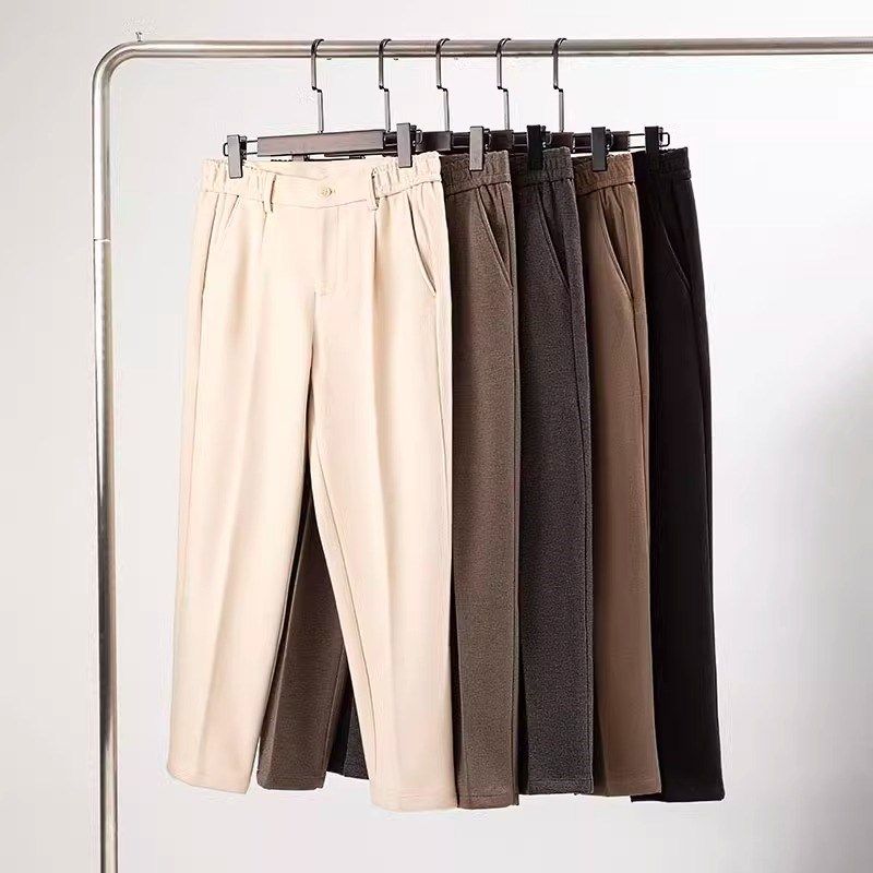 毛呢裤子秋冬款男士宽松大码西裤垂感直筒长裤男裤子休闲加肥加大,淘宝优惠券,粉丝福利购,淘宝优惠卷