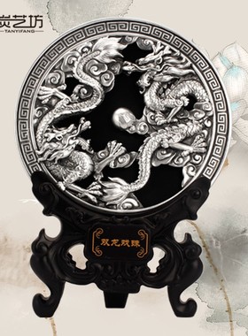 中式送老板客户领导礼品办公室书房客厅玄关酒柜桌面马到成功摆件