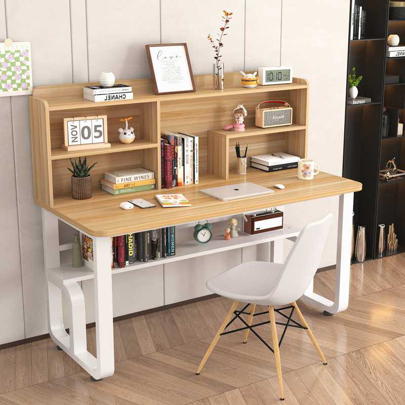 北欧简约书桌书架一体学生学习桌写字桌家用电脑办公台式写字台,淘宝优惠券,粉丝福利购,淘宝优惠卷