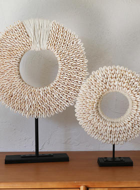 云泥之别北欧风摆件家居饰品创意摆设个性贝壳工艺品乔迁新居礼