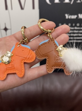 真水貂毛毛马上有钱花钥匙扣包挂