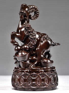 乌木实木十二生肖饰品全木雕,鼠,牛,虎,兔,龙,蛇,马,羊,猴,鸡,狗