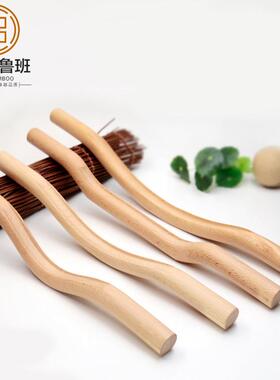 刮痧擀筋棒木质按摩棒适用美容院刮痧棍经络疏通榉木锻炼棒赶筋棒