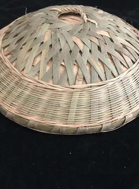 竹编圆形锅盖柴火鸡层竹蒸盖蒸饭木甑子木桶锅盖