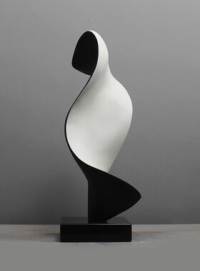 雕塑摆饰大件抽象艺术摆设轻奢软装饰品玻璃钢家居售楼处玄关摆件