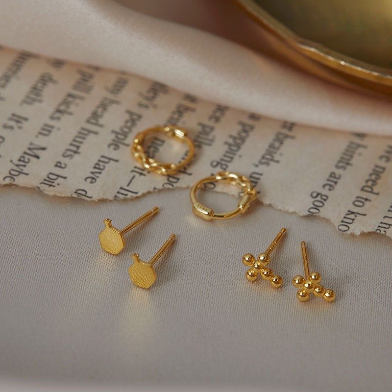 srrmhyn韩国迷你时尚耳钉女银小巧精致气质耳扣耳环2023年新款,淘宝优惠券,粉丝福利购,淘宝优惠卷