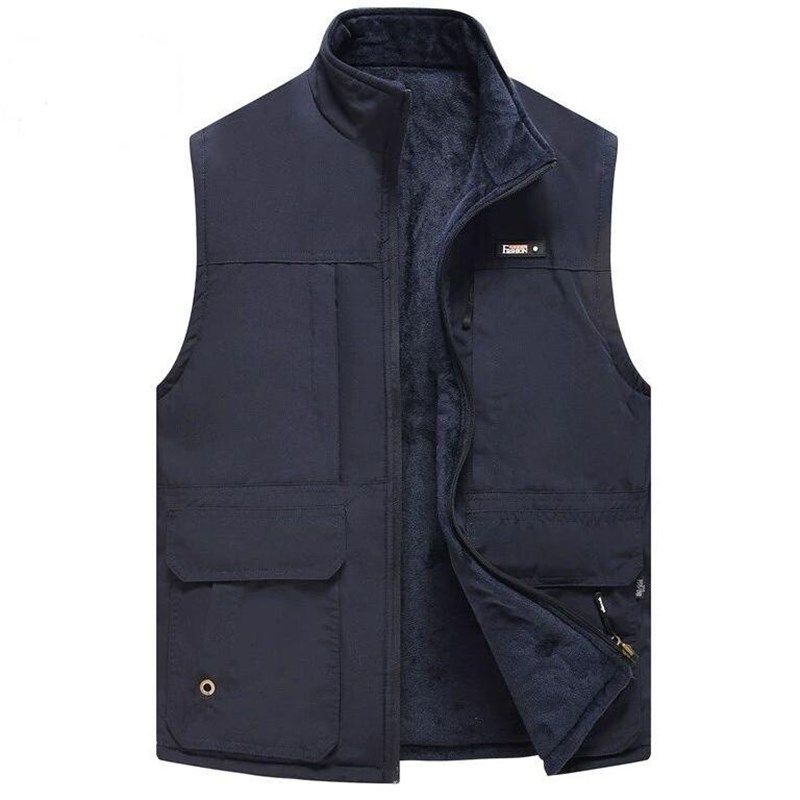 【双面穿】中老年人男士加绒加厚马甲爸爸装冬季保暖背心爷爷外套,淘宝优惠券,粉丝福利购,淘宝优惠卷