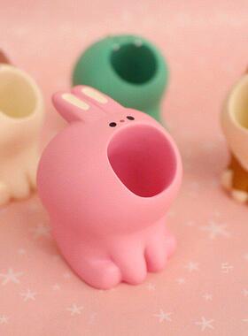 萌物柴犬三毛猫 干饭人日式猫ZAKKA网红笔筒收纳文具摆件