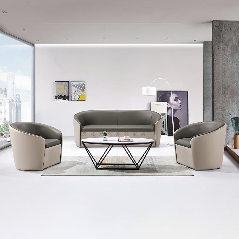 现代简约办公沙发接待洽谈区休闲沙发创意组合商务经理办公室沙发 - 图1