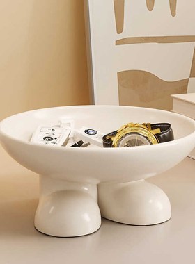 创意入户玄关钥匙收纳摆件可爱置物首饰托盘客厅化妆梳妆台装饰品