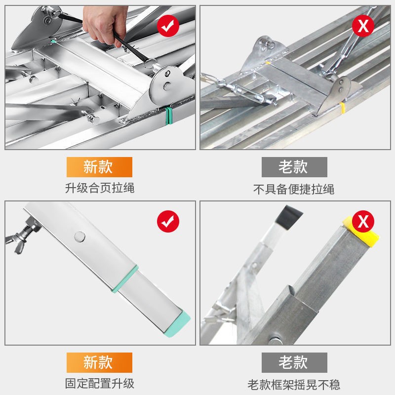 马登铁凳子折叠升降加厚架子施工装修架便携油漆工铁凳子结实工地 - 图0