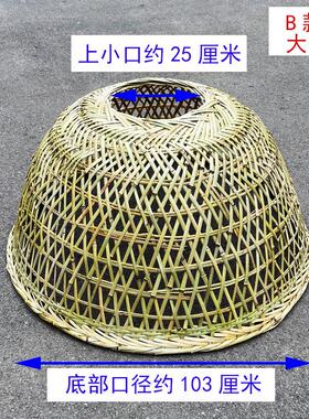 炕衣架加厚炉烤火电暖冬季竹编衣竹篓竹火取暖器烘灯罩竹筐罩