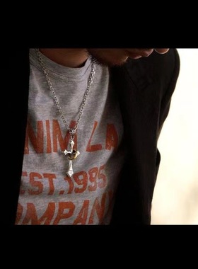 复古十字架项链男潮个性冷淡欧美