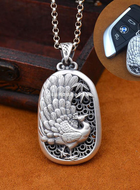 时尚首饰荣华富贵牡丹花珐琅吊坠