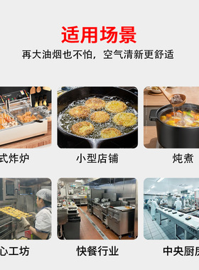 商用电炸炉无油烟净化一体机炸串炸薯条油炸炉专用抽吸油烟净化器