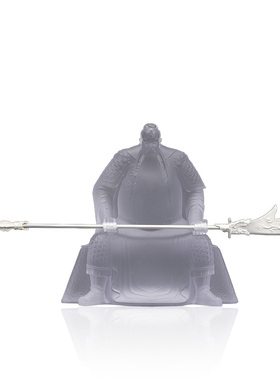 京铜关公神像琉璃摆件高档次礼物