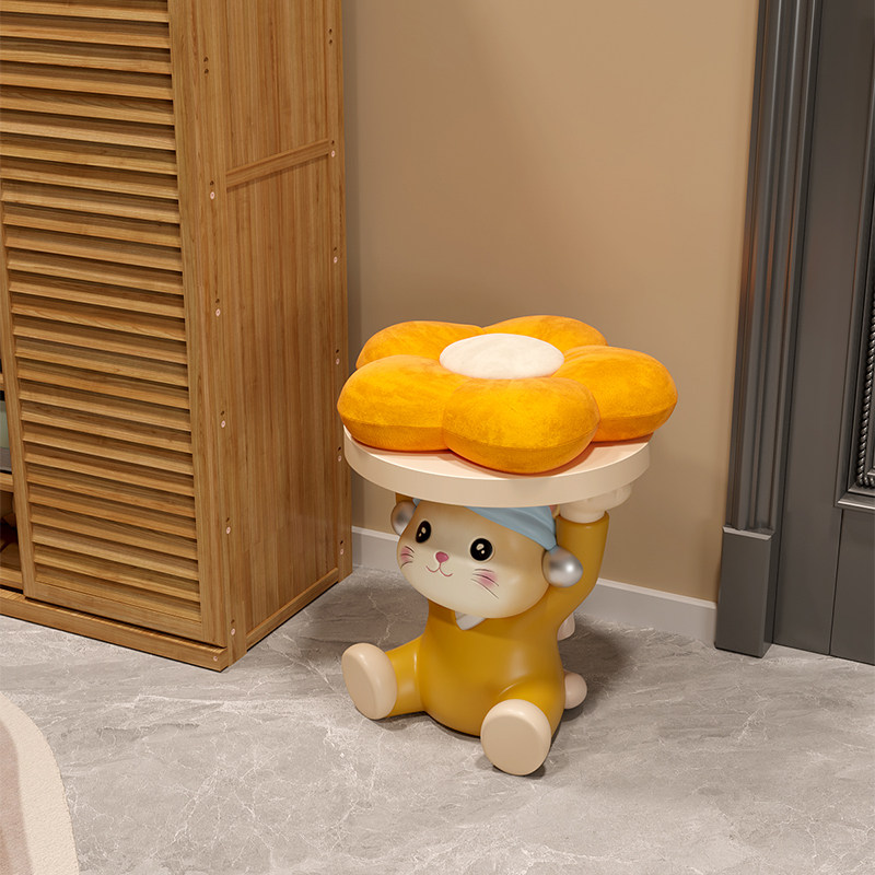 可爱猫咪小凳子创意个性矮凳入户门换鞋凳门口家用客厅儿童穿鞋凳,淘宝优惠券,粉丝福利购,淘宝优惠卷