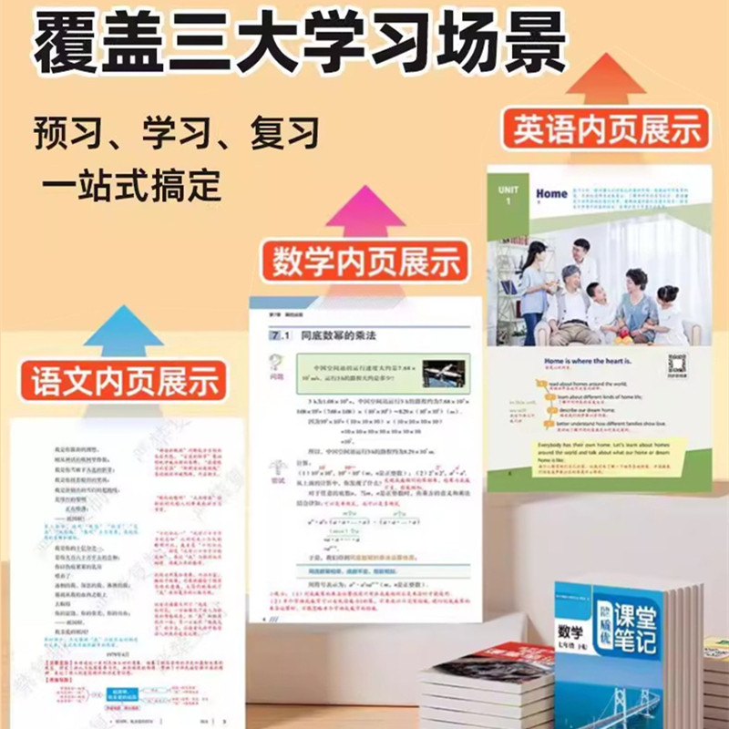 【江苏专用】2026新版苏教版课堂笔记七八年级九年级上册下册语文数学英语物理化学历史政治地理初一初二初三学霸笔记同步课本教材