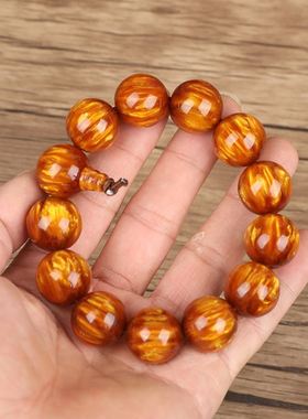 金丝海柳手串男士佛珠手链