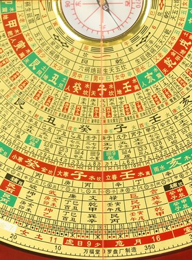 万福堂罗盘精度九元合综合盘初学者大字体大携带