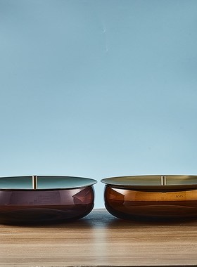 Nude努德 土耳其水晶玻璃金属盖玻璃罐首饰盒样板房装饰