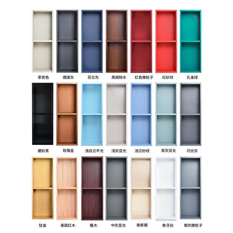 壁龛不锈钢卫生间隔板浴室金属电视不锈钢壁龛嵌入式柜置物架成品,淘宝优惠券,粉丝福利购,淘宝优惠卷