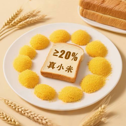 黄小米吐司营养面包0蔗糖健康早餐粗粮代餐上班族学生老人养胃 - 图2