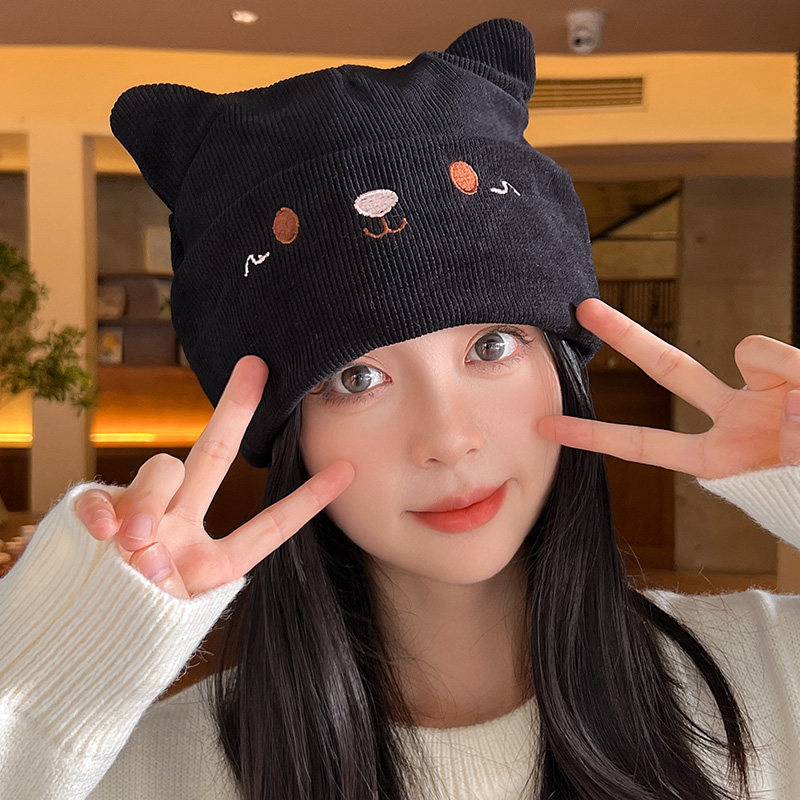 孕妇月子帽可爱风秋冬季防风加厚帽子女坐月子时尚透气冷帽包头帽