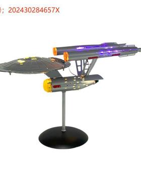 跨境独立站金属铁艺宇宙飞机发光模型室内客厅床头柜工艺品摆件