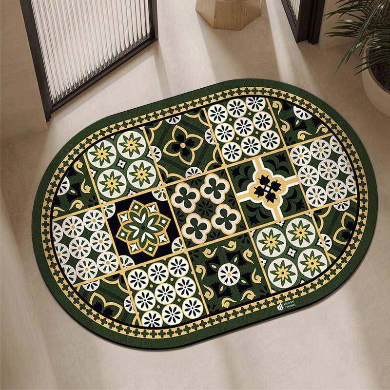 法式复古浴室地垫硅藻泥吸水垫卫生间门口防滑脚垫厕所门垫,淘宝优惠券,粉丝福利购,淘宝优惠卷