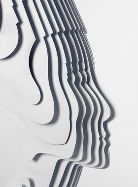 欧式家居人物雕塑艺术客厅玄关电视柜书柜抽象软装饰品样板间摆件