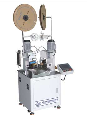 全自动双头合压端子机全自动端子机双头合压打端机东莞端子机