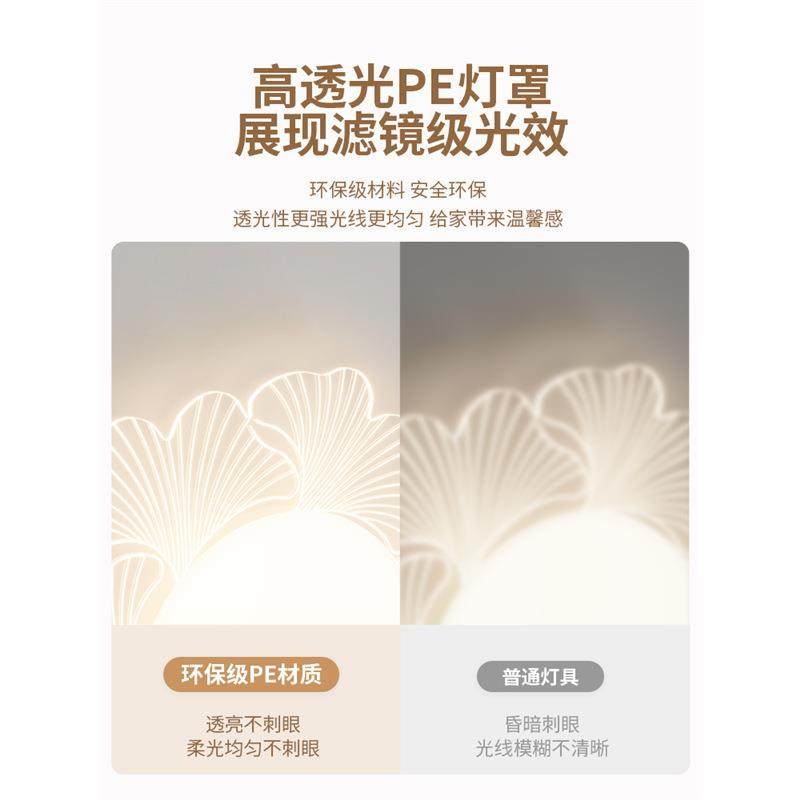 奶油风卧室灯简约现代护眼led吸顶灯创意花型房间灯具2024年新款,淘宝优惠券,粉丝福利购,淘宝优惠卷