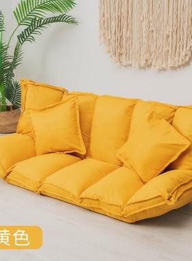 懒人沙发榻榻米折叠双人小户型网红款卧室单人简易地上沙发床两用