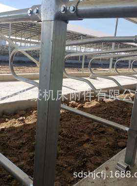 牧场专用牛卧床热镀锌管牛卧栏双面立柱全套配件