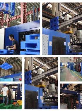 塑料托盘叉车栈板仓库防潮板垫仓板轻型网格九脚塑料托盘塑胶卡板