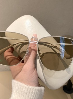 2024新款浅色茶色太阳眼镜女士气质级感墨镜旅行拍照遮阳眼镜女