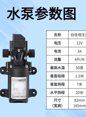 桶装水抽水泵抽水神器12v小型电动抽水器取水器微型智能自吸水泵