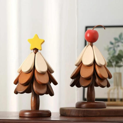 与西创意隔热垫圣诞树树杯垫餐桌摆件创意家用防烫耐高温杯碗垫 - 图2