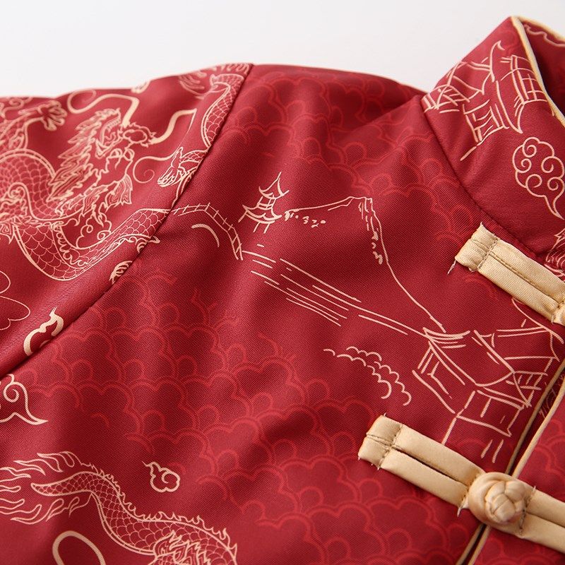 儿童喜庆新年装男童古风拜年服冬季棉服宝宝唐装加厚龙年古装汉服,淘宝优惠券,粉丝福利购,淘宝优惠卷