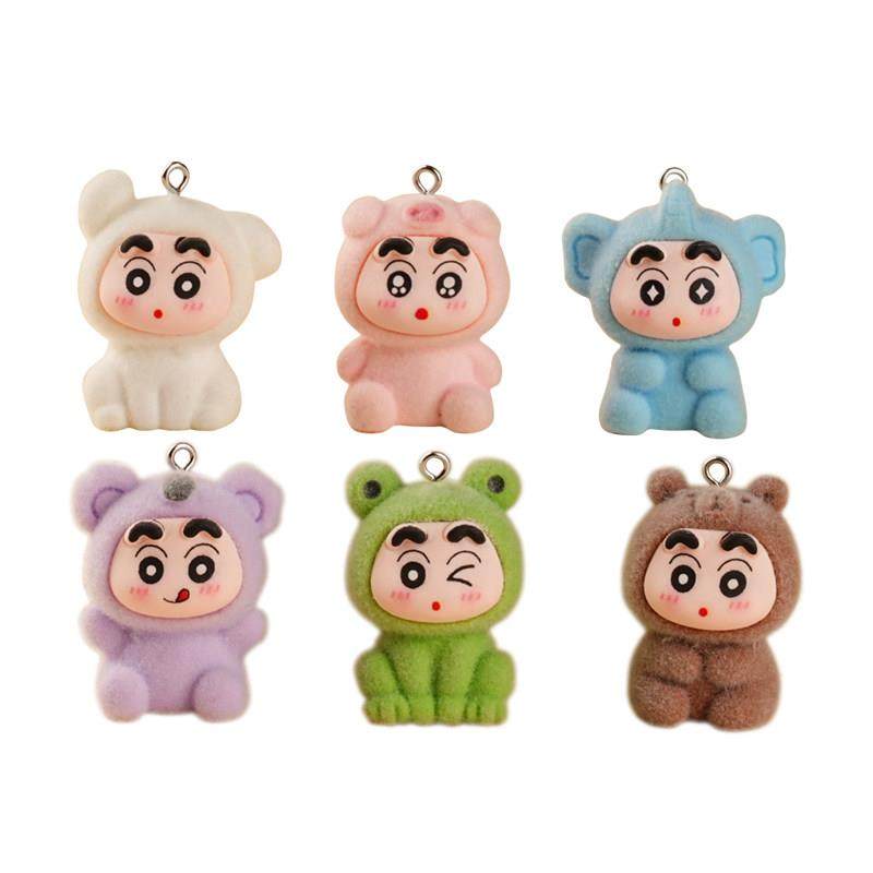 2025新款创意树脂工艺品萌粒车载钥匙手机潮玩小挂件动物上钉小新,淘宝优惠券,粉丝福利购,淘宝优惠卷