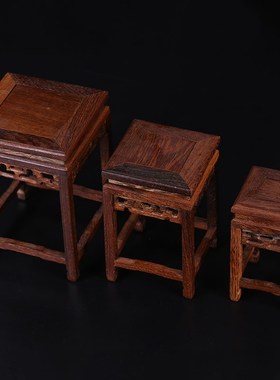 小型多宝a阁格鸡翅实木茶具架紫砂茶壶架子盆景展示架子博古架摆