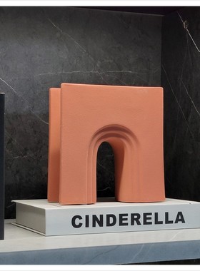 现代样板房软装饰品摆件书房酒柜简约家居创意陶瓷挂画组合ZH2648