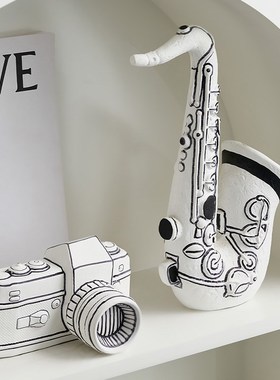 复古艺术摆件家居饰品玄关客厅家居电视柜酒柜P软装摆设怀旧老物