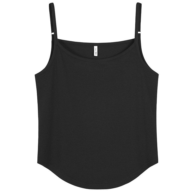 吊带背心女大码胖mm无袖收腰显瘦辣妹弧形下摆内搭韩版百搭秋季,淘宝优惠券,粉丝福利购,淘宝优惠卷