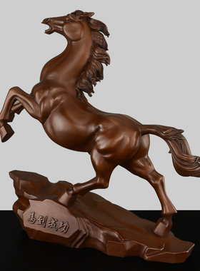 铜马摆件紫铜马到成功工艺礼品摆饰客厅玄关酒柜办公室生肖马装饰