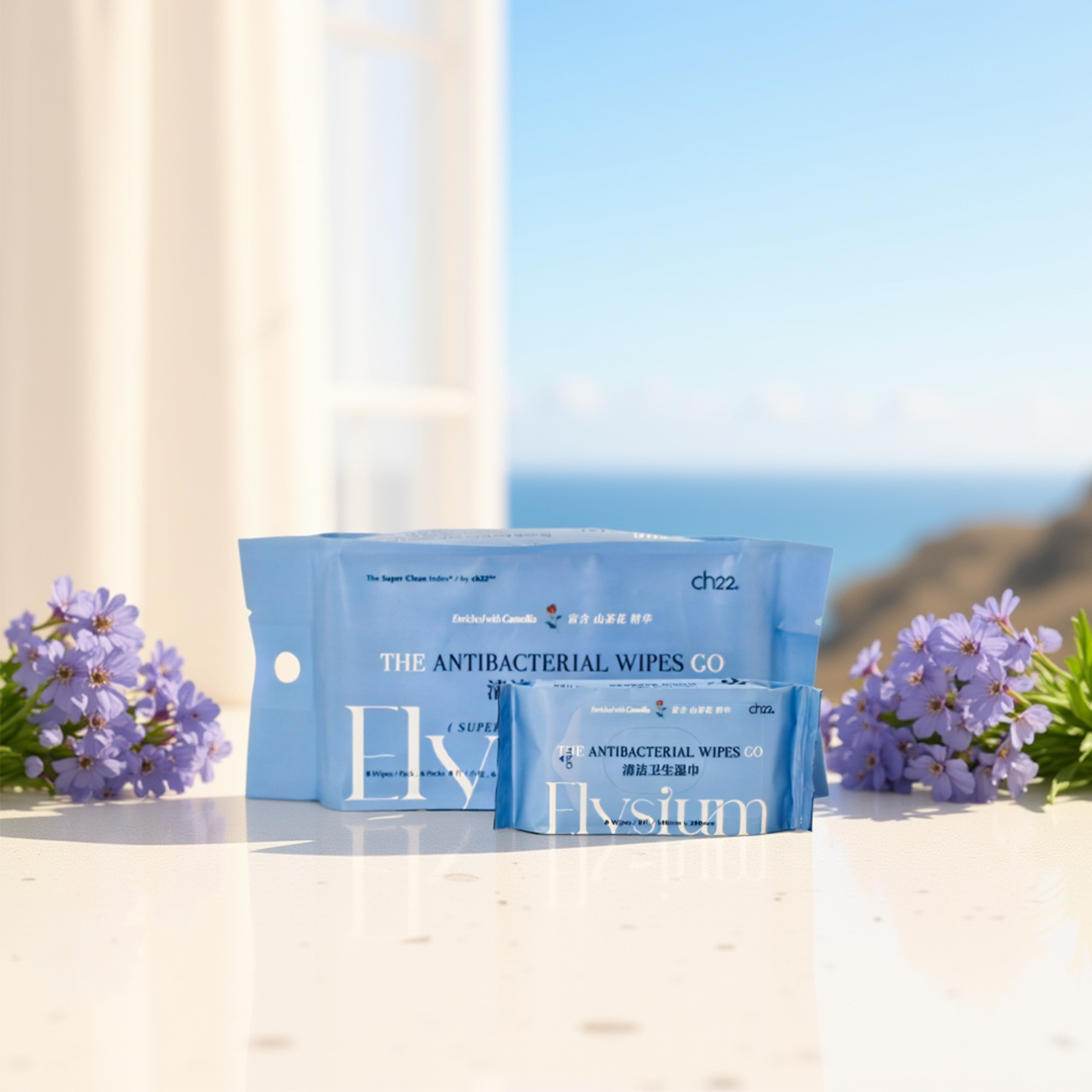 新品ch22清洁卫生湿巾儿童一次性便携装小包手机消毒杀菌 带香氛 - 图0